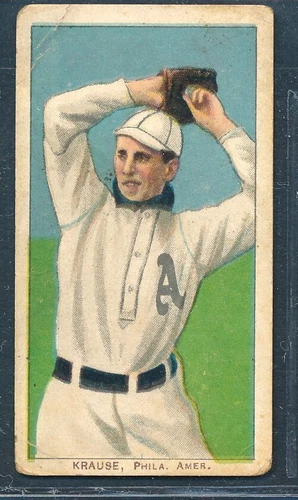 T206 Piedmont 350: HARRY KRAUSE Pitching, Philadelphia A's ~ GOOD to VG