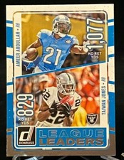 2016 Donruss League Leaders #8 Ameer Abdullah Lions / Taiwan Jones Raiders