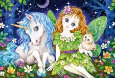 PRINZESSIN, FEE & MEERJUNGFRAU - Schmidt Kinder-Puzzle 56376 - 3 x 48 Teile Pcs.