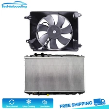 Aluminum Radiator and Cooling Fan Kit For 2006 2007 2008-2011 Honda Civic 1.8L