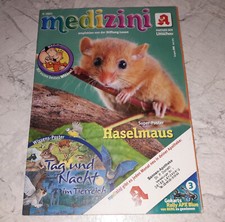 Medizini 6/2023 Kinder Zeitschrift Poster Haselmaus Tag und Nacht im Tierreich