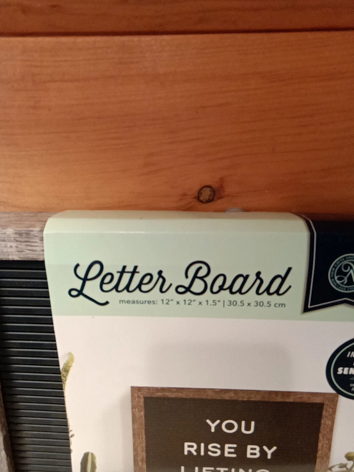 Wood Letter Board Set 12"x12" Letters/Numbers/ Icons - Image 2 of 4