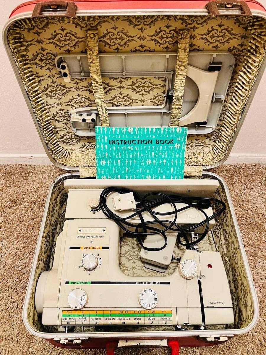Vintage Vogue Stitch Sewing Machine with case | eBay