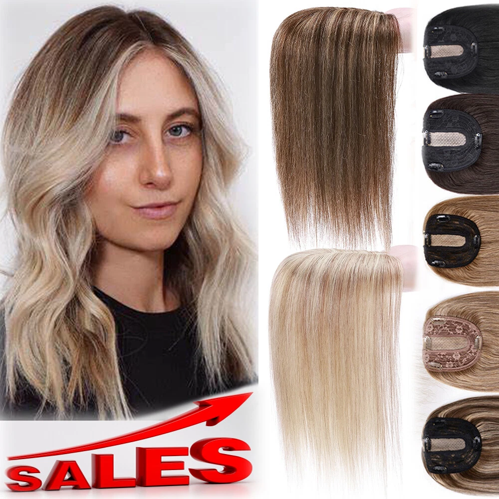 Human hair top pieces for cheap sale