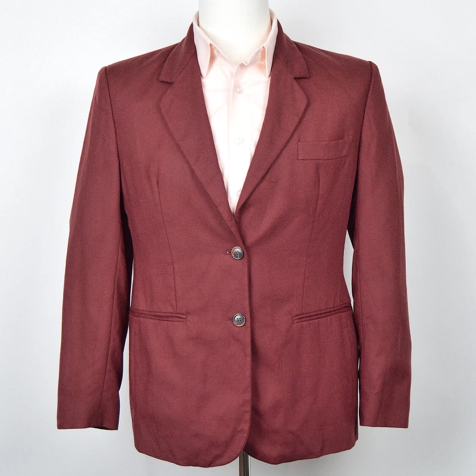Blazer Abrigo Deportivo 42S Rojo Lana Italiana Hombre United Colors of Benetton De Colección Años 90 Foto 2 de 4