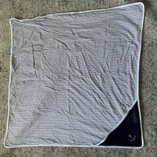 VINTAGE ULTRA RARE Gymboree Anchor Nautical Navy Blue White Stripe Blanket Lovey