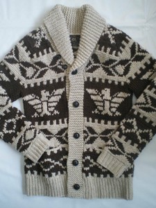 rrl hand knit cardigan
