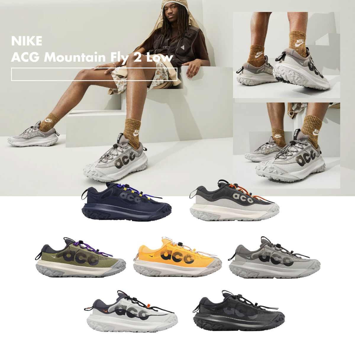 Nike ACG Mountain Fly 2 Low Men Outdoors Hiking Lifestyle Nike ACG Mountain Fly 2 Low Men Outdoors Hiking Lifestyle