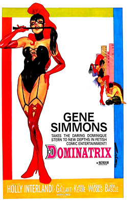 GENE SIMMONS DOMINATRIX VOL 2 #1 COVER B EMILIO LAISO MOVIE POSTER HOMAGE VAR NM