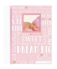 Lil Peach First Dream Big Wordplay Baby Memory Book Baby Shower Gift Pink