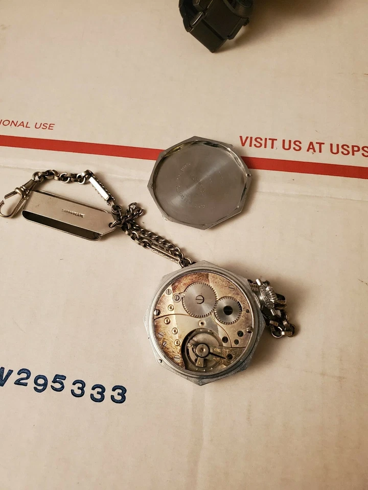 Watch Analog Roamer Mechanical Hand Winding Pocket - Image 4 of 4