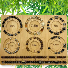 Bead Boards for Jewelry Making, Combi Bamboo Beading Board for Jewelry Bracelet