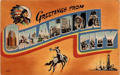 OKLAHOMA CITY, MID CONTINENT NEWS CO., COLOURPICTURE P Postcard