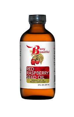 Red Raspberry Seed Oil - 8 fl oz - Unrefined, Virgin, Cold Pressed in the USA
