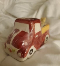 Toothpick Holder w/ Toothpicks Red Truck Holiday Table Decor Old East Main NEW