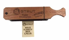 H S Strut Natural Wild Turkey Box Game Call Silencer Plus Field Champion 11089-S