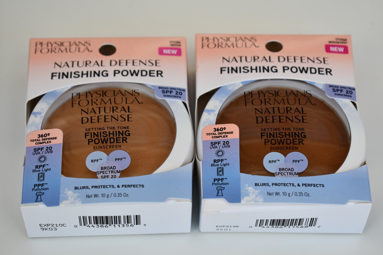 Lot of 2 Physicians Formula Natural Defense Finishing Powder (Choose