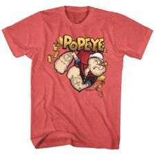 Popeye The Sailorman Bursting Through Men's T Shirt Vintage Tattoos Cartoon Icon