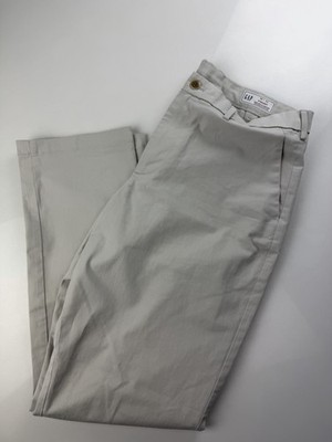 Gap Pants Men 36x32 Tan Straight Fit GapFlex Chino Academy Stretch Khakis Preppy