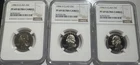 1996-s Clad 25c PF69 ULTRA CAMEO. NGC - LOT OF THREE- Freshly Graded