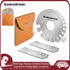 Arccaptain Wire Gauge Measuring Tool Metal Thickness Tool Stainless Steel Set