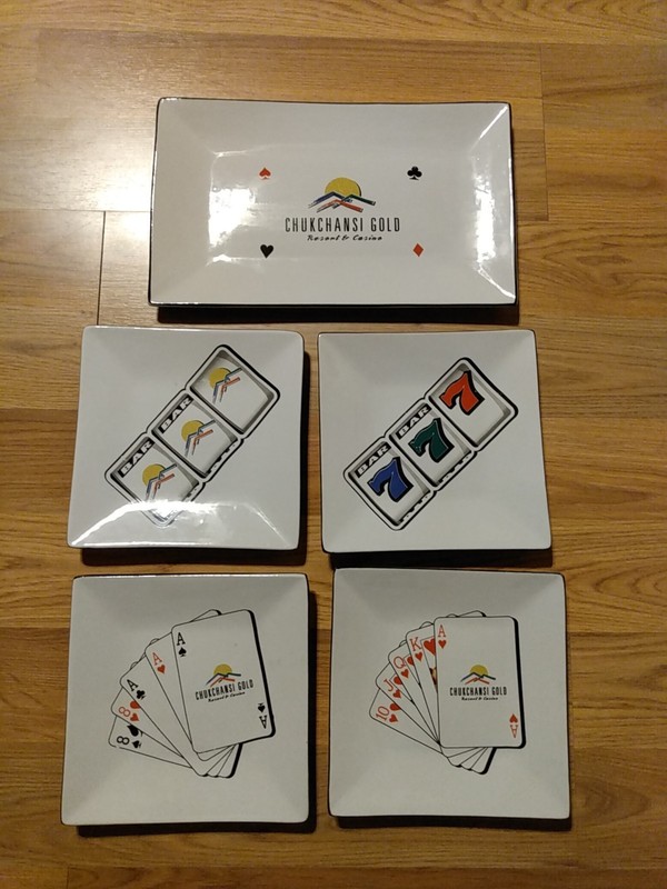 5 Plates From Chuckchansi Resort And Casino Plates Fantastic Graphics Well Made