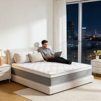 #ad Hybrid Mattress with Individually Wrapped Pocket Springs CertiPUR US Certified $157.21