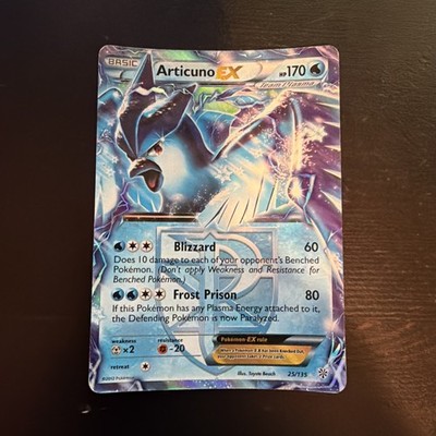 Pokemon Articuno EX Ultra Rare Team Plasma, Plasma Storm, 25/135