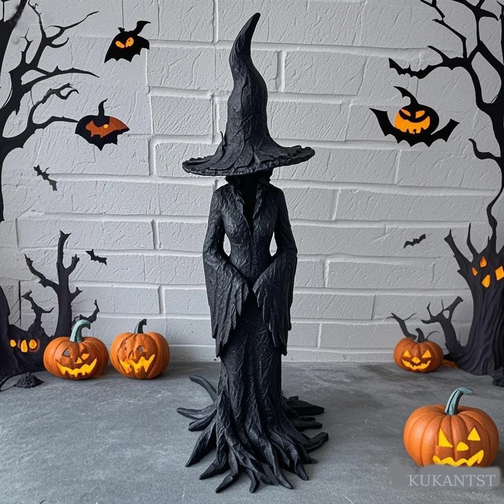19.685" – Cracker Barrel Witch Statue – Halloween Witch Statue