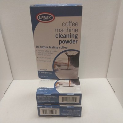  3x Urnex Coffee Machine Cleaning Powder 3 packets in Box NEW