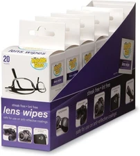 Stoner Invisible Glass 20Ct Premium Lens Wipes (6 PACK)