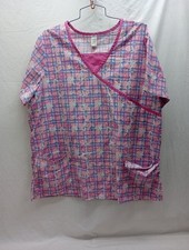 SCRUBS Nick  Sarah Floral SCRUB TOP Women  s XLarge