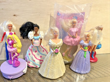 Vintage 90s Barbie McDonald's Mattel Barbie Happy Meal Toys 4" Doll Lot of 7