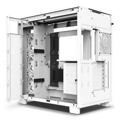 NZXT H9 Elite All White, Tower-Gehäuse weiß, Tempered Glass
