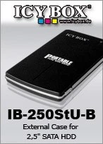 IcyBox IB-250STU-B 2.5" SATA Aluminium Caddy Black