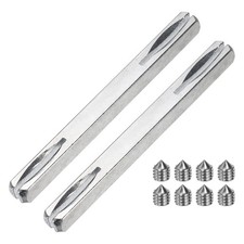 2Pcs Door Knob Spindle, 95mm Long Door Handle Spindle Replacement with Screws