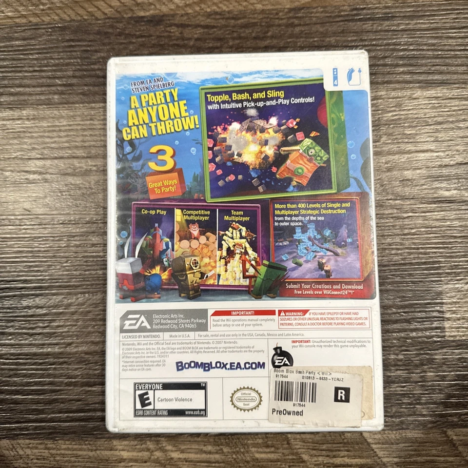 Boom Blox Bash Party Nintendo Wii Videojuego Probado Usado Foto 2 de 4