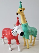 Ankyo Party Zoo Animals. Zebra...Giraffe