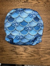 Blue Mermaid Scale Pattern Mama Koala Cloth Diaper Pocket Style