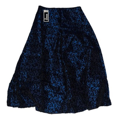 Simco Formalwear Size 22 Skirt Metallic Blue Model 5581 Zip Length 42  #ST37