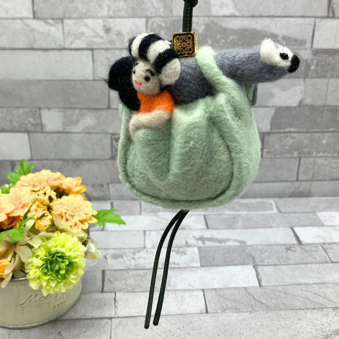 LOEWE x Suna Fujita Panda Child Felt Bag Charm Japanese Limited