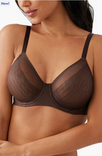 72 Wacoal 855336 Elevated Allure Underwire Bra, Hot Fudge, Size 32DDD