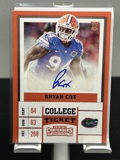 2017 Panini Contenders Draft Picks - #251 - Bryan Cox - Florida Gators