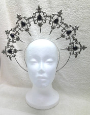 Halo Silver Tone Crown Headband