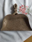 Antique Carved Wood Crumb Tray / Dust Pan With Etched Stag + Forest Design