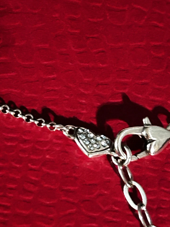 Tobillera retirada Brighton Kiss N Tell cristal plata Foto 2 de 4