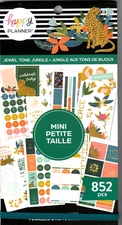 Happy Planner JEWEL TONE JUNGLE 852 Pieces - BRAND NEW 30 Pages of Stickers