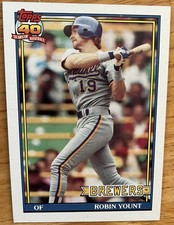 1991 Topps Baseball #575, Robin Yount