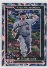 2022 Panini USA Baseball Stars & Stripes Cracked Ice 12/23 Cole Kirschsieper tj1
