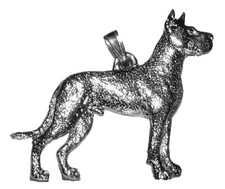 GREAT DANE Dog Harris Fine Pewter Pendant USA Made